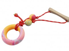 A3 - Ring with rope - small - scented solid rubber pet toy - dog - Essenti Enterprises, LLC - importer, exporter, supplier, distributor of pet products
