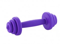 Barbell - 15.5cm - scented solid rubber pet toy - dog - Essenti Enterprises, LLC - importer, exporter, supplier, distributor of pet products
