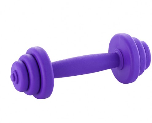 Barbell - 15.5cm - scented solid rubber pet toy - dog - Essenti Enterprises, LLC - importer, exporter, supplier, distributor of pet products