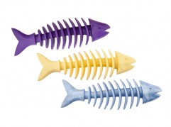 Dent-a-Chew Fishbone - 16cm - small scented solid rubber pet toy - dog - Essenti Enterprises, LLC - importer, exporter, supplier, distributor of pet products old