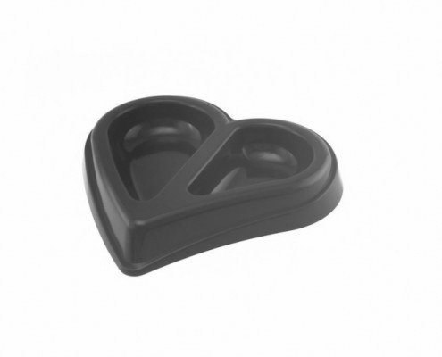 Heart Shaped Bowl - small - dog, cat - Essenti Enterprises, LLC - importer, exporter, supplier, distributor of pet products