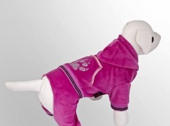 Tracksuit - Paw Print - Pink - dog clothing, dog apparel, dog clothes - Essenti Enterprises, LLC - importer, exporter, supplier, distributor of pet products