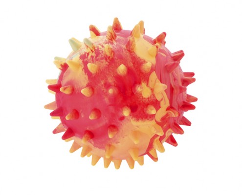 Prickly Ball 4 - 7.5cm - scented solid rubber pet toy - dog - Essenti Enterprises, LLC - importer, exporter, supplier, distributor of pet products